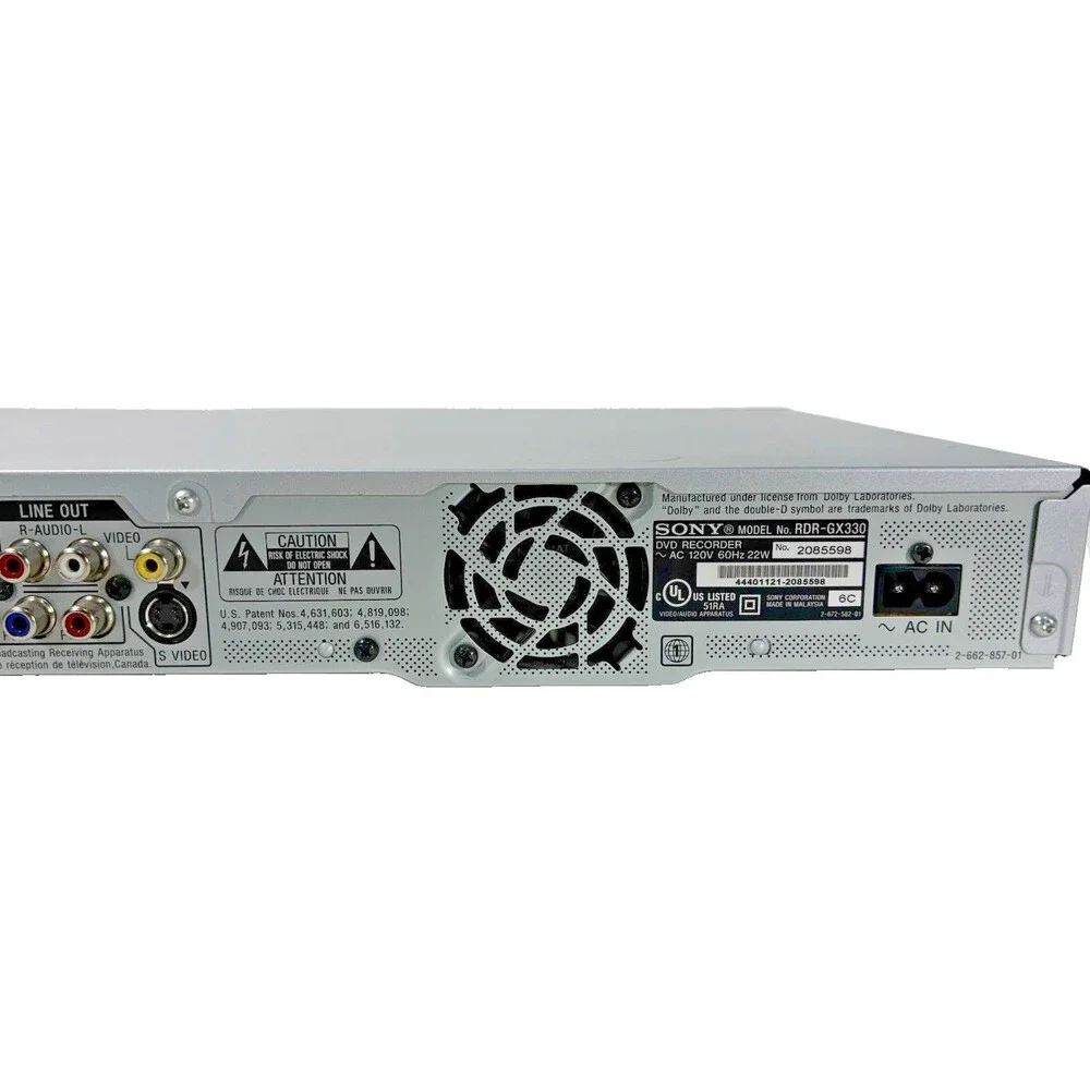 Sony RDR-GX330 DVD Player DVD Recorder with Power Cord Tested